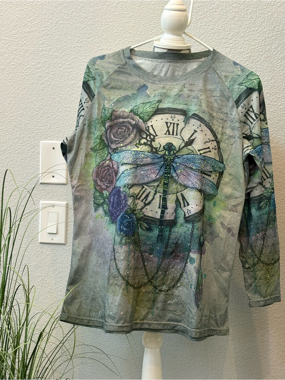 Dragonfly long sleeve T-shirt